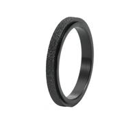 Musihy Anillos de promesa para mujer, de acero inoxidable, 3 mm, superficie esmerilada fina, anillo giratorio, No es una piedra preciosa
