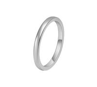 Musihy Anillos de tungsteno para hombre y mujer, de alto pulido, estilo cúpula, 2 mm, No es una piedra preciosa