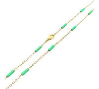 Musihy Collar de cadena de rosario de acero inoxidable de 2 mm para mujer, 45/50/55/60 cm, collar para mujer, No es una piedra preciosa