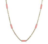 Musihy Collar de cadena de rosario de acero inoxidable de 2 mm para mujer, 45/50/55/60 cm, collar para mujer, No es una piedra preciosa
