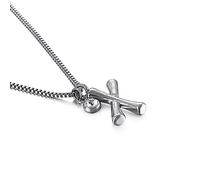 Musihy Collares de cadena para mujer, cadena de acero inoxidable de 1 mm con circonita cúbica flexible y colgante de letra, 50,5 cm, collar para mujer, Circonia cúbica