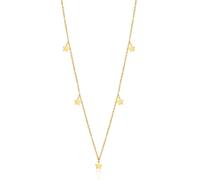 Musihy Collares para mujer a la moda, cadena de acero inoxidable con colgante de estrellas, No es una piedra preciosa