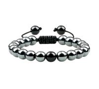 Musihy Pulseras de chakras para hombre, piedras reales, 1 pulsera de piedra para hombres y mujeres, longitud ajustable de 17 a 30 cm, Piedra, Piedra