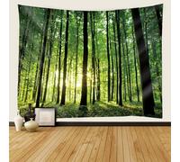 Musihy Tapiz de naturaleza grande, 138 x 101 pulgadas, patrón de árboles, tapices para sala de estar, decoración del hogar