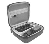 Musiin Bolsa de almacenamiento portátil de carcasa rígida, funda de viaje con almacenamiento de cables, material EVA a prueba de golpes e impermeable, compatible con Behringer HA400 (gris)