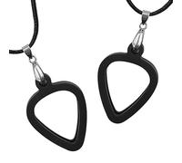 Musiin Collar con soporte para púas de guitarra, diseño universal de doble cara, fácil acceso, adecuado para músicos de varios estilos para mostrar un gusto musical único (2 clásicos)