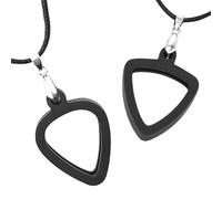 Musiin Collar con soporte para púas de guitarra, diseño universal de doble cara, fácil acceso, adecuado para músicos de varios estilos para mostrar un gusto musical único, Black, 2 Types, Moderno