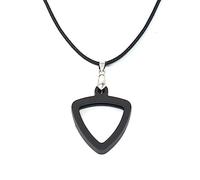 Musiin Collar Triangular de Silicona Negra para púa de Guitarra, diseño Universal de Doble Cara, a la Moda y práctico, Adecuado para Amantes de la música de Cualquier Estilo