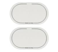 Musiin Drumhead reinforcement thin film version, bass drum reinforcement patch for anti-wear protection drumhead to prevent breakage (2packs Double pedal)