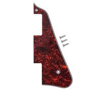 Musiin Electric Guitar Pickguard 4 Layers Modern Style Standard with Screws Compatible with LP Guitar(Tortoise Red Shell)