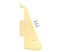 Musiin Electric Guitar Pickguard Modern Style Standard with Screws Compatible with LP Guitar (Single Layer Cream Yellow)