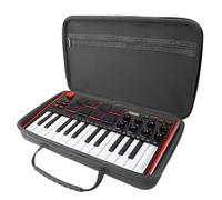Musiin Estuche rígido de terciopelo premium compatible con el teclado controlador MIDI AKAI Professional MPK Mini MK3 (negro)
