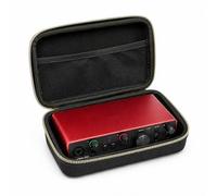 Musiin Funda de interfaz de audio personalizada compatible con Focusrite Scarlett 2i2 3ª generación, Fender Quantum LT4, organizador de almacenamiento, bolsillo de malla, asa cómoda y cremallera