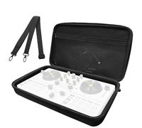 Musiin Funda para controlador de DJ compatible con Hercules DJControl Mix Ultra, protección rígida con cremalleras dobles, bolsillo de malla y asa cómoda para DJ Live Show y viajes, Black, 36.5 cm (L