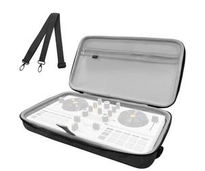 Musiin Funda para controlador de DJ compatible con Hercules DJControl Mix Ultra, protección rígida con cremalleras dobles, bolsillo de malla y asa cómoda para DJ Live Show y viajes, Gray, M, moderno