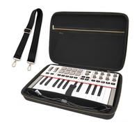 Musiin Funda para controlador de teclado MIDI de alta calidad compatible con Akai Mini IV, Arturia MiniLab 3, MiniLab MkII, sintetizador de 25 teclas, bolsa protectora portátil con correa para el