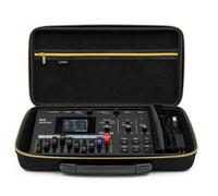Musiin Funda para dispositivo de audio compatible con Behringer RD-78, Zoom R12, SSL12, cremallera dorada SSL12, asa, bolsillo de malla integrado para cables, para estudio, viajes y actuaciones en