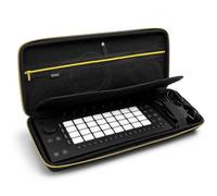 Musiin Funda para estaciones de producción compatible con Ableton Move Arturia MicroLab MK3, cremallera dorada, bolsillo de malla integrado, compartimento para cables, diseño fijo para viajes y juegos