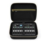 Musiin Funda para mezclador de audio compatible con Behringer P24, cremallera superior dorada, asa cómoda y diseño de correa de fijación interna, para estudio, viajes y actuaciones en vivo (edición en