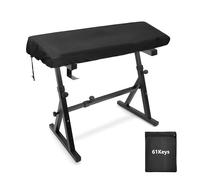 Musiin Funda para teclado de piano de 61 teclas compatible con Nord Electro 6 HP, KORG NAUTILUS 61, MODX M6 y más, repelente al agua con cordón ajustable y bolsa de almacenamiento para escenario al