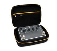 Musiin Funda personalizada para pedal de guitarra compatible con Neural DSP Nano Cortex, hecha de EVA con una cremallera dorada, adecuada para almacenamiento diario de sala de grabación de estudio o