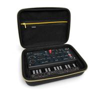 Musiin Funda sintetizadora analógica compatible con Behringer UB-Xa Mini, con bolsillo de malla, cremallera dorada y asa para estudio, viajes y transporte en escenario (edición en tono dorado)