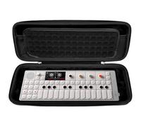 Musiin Funda sintetizadora de audio compatible con Teenage Engineering OP-1 Field/OP-XY, bolsa de almacenamiento portátil para equipo de música con bolsillo superior de malla y estructura de ranura