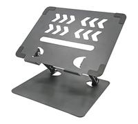 Musiin Home Studio - Soporte mezclador de escritorio pequeño, soporte de elevación plegable portátil de aluminio, compatible con Nektar Panorama CS12, Rode RODECaster Pro II, Tascam Mixcast 4 (gris)