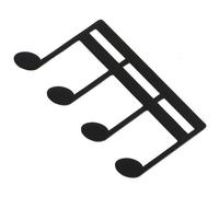 Musiin Metal Music Note M-shaped Book Clip, Sheet Music Stand Clip for Outdoor Performances, Bookmark, Book Piano, Guitar, Violin, Keyboard (Black)