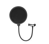 Musiin Microphone windscreen Pop Filter Compatible with Shure TONOR Razer Seiren X, Mini, V2 Pro, Elite, Emote Proscreen Microphone Filter Shield with Metal Stabilizing Arm, Antipop Mask with C-Clamp