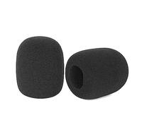Musiin Microphones Foam Windscreen for 1.6 Diameter Mic, Antipop Foam Cover, Mic Wind Cover, Sponge Foam Filter Compatible with Sennheiser Profile, FIFINE K669B, T669 (2 packs)