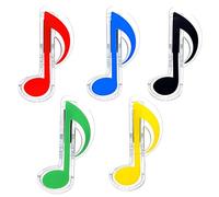 Musiin Music Note Clip Multi-Color Music Book Clip Music Note Clip Music Page Clip Music Book Note Clip Plastic Music Page Clip, Music Gift (5 Sets)