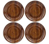 Musiin Piano foot pad anti-slip piano foot pad grand upright piano anti-slip pad floor protection pad 4 sets (Wood color)