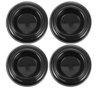 Musiin Piano foot pad anti-slip piano foot pad grand upright piano anti-slip pad floor protection pad 4 sets (Black)