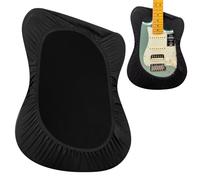 Musiin Premium Black Dust Cover for Acoustic and Bass Guitars - Tailored Protection compatible with Fender Gibson ibanez Donner Electric Bass Guitars