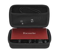 Musiin Premium Velvet Travel Hard Shell Case Compatible with Focusrite Scarlett 2i2 3rd Gen Audio Interface Cover, Protective Travel Carrying Case(Black)