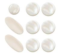 Musiin Saxophone Resin Key Plastics Shell Mica Sheet Key Button Inlay Suitable for Alto and Tenor Saxophone Saxophone Accessories (Set of Nine)