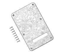 Musiin Speckled white guitar backplate Compatible with Fender ST, with six screws for easy installation, suitable for American/Mexican standard modern Strat electric guitars.