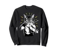 Musik Cat tocando el instrumento del violín en el violinista del gato Sudadera