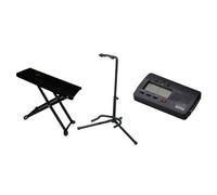 Musikhaus Korn - Soporte para guitarra, afinador de guitarra y reposapiés