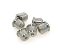 MUSIKLAN Casquillos de montaje de cuerda de bajo de latón macizo de 8,3 mm, bujes de cuerda a través del cuerpo, bujes de montaje trasero, tapas de cuerda para guitarra eléctrica Fender Strat Tele