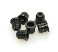 MUSIKLAN Casquillos de montaje de cuerda de bajo de latón macizo de 8 mm, bujes de montaje trasero a través del cuerpo, tapas de cuerda para guitarra eléctrica Fender Strat Tele Style (juego de 6