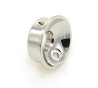 MUSIKLAN Placa de conector de guitarra eléctrica, aleación de zinc, rosca métrica, placa de toma de salida de electrocohete, compatible con Fender Telecaster/Tele/TL, piezas de repuesto de latón