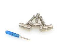 MUSIKLAN Sillines vintage de latón macizo moleteado para guitarra eléctrica Fender 60's Telecaster/Tele/TL 58 Style 8 mm (juego de 3)