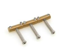 MUSIKLAN Sillines vintage moleteados de latón macizo para guitarra eléctrica Fender 60's Telecaster/Tele/TL 58 Style 6.5 mm (juego de 3)