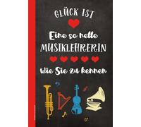 Musiklehrerin Geschenk: Liniertes Musiklehrerin Notizbuch A5 die schöne Geschenkidee für Musiklehrer zum Geburtstag für beste Musik Lehrerin die Musikpädagogin die in der Schule unterrichtet