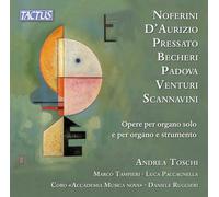 Toschi, Tamieri, Paccagnella, Ruggieri – Música contemporánea italiana para órgano – Tactus