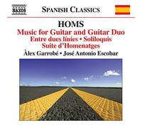 José Antonio Escobar y Àlex Garrobé – Homs, J.: Música para guitarra y dúo (Completa) – CD