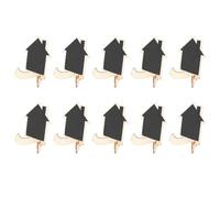 MUSISALY 10 Letreros de Pizarra Negra Pequeños Carteles Decorativos de Madera Reutilizables Uso Prolongado para Buffet y Fiestas para Mesa