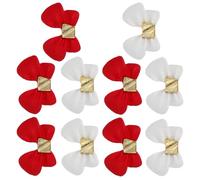 MUSISALY 10 Piezas Accesorios para Uñas Lazo de Resina de Tachuelas Decorativas para Uñas Adornos para Manicura DIY Navidad